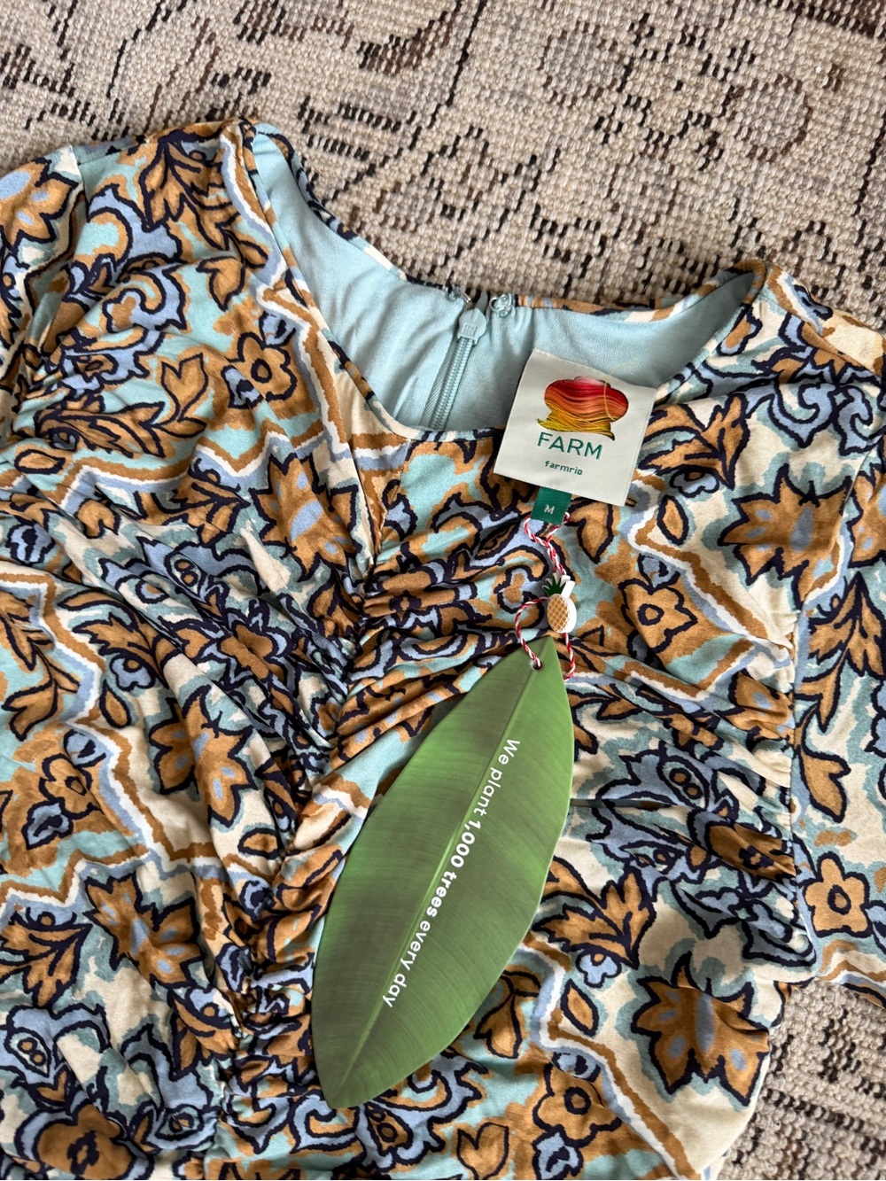 Farm Rio Winter Tapestry Abstract Maxi Dress - Picture 2 of 2